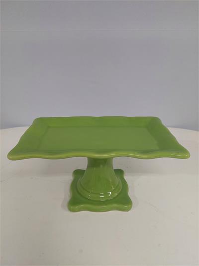 Porta Doce Retangular Babado Verde Claro 13Cm Alt 27Cm Comp X 16Cm Larg - BB Festas Aluguel 