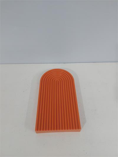 Bandeja Espiral Acrílico Laranja Alt 2Cm X 12Cm X 22 - BB Festas Aluguel 