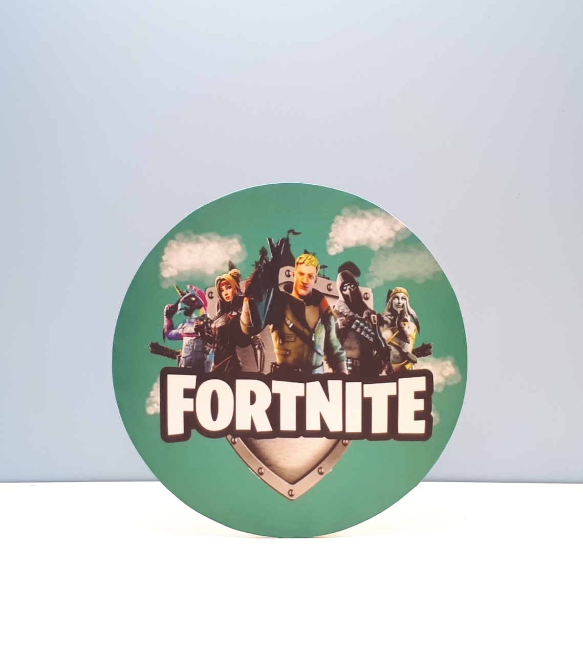 Painel Sublimado Redondo Fortnite 60Cm - BB Festas Aluguel 