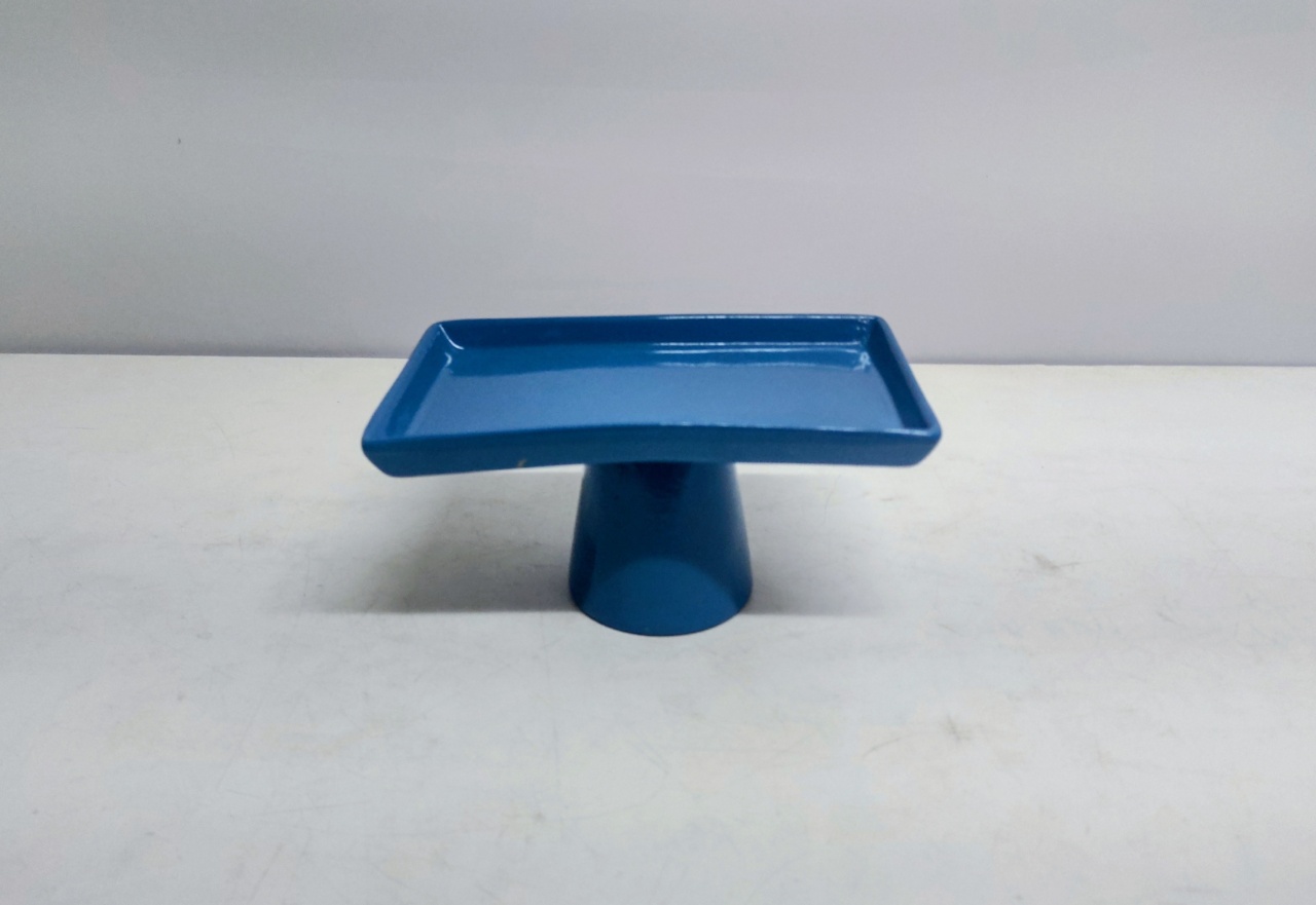 Porta Doce Retangular Reto/P Azul Oceano 10Cm Alt X 11Cm Larg X 18Cm Comp - BB Festas Aluguel 