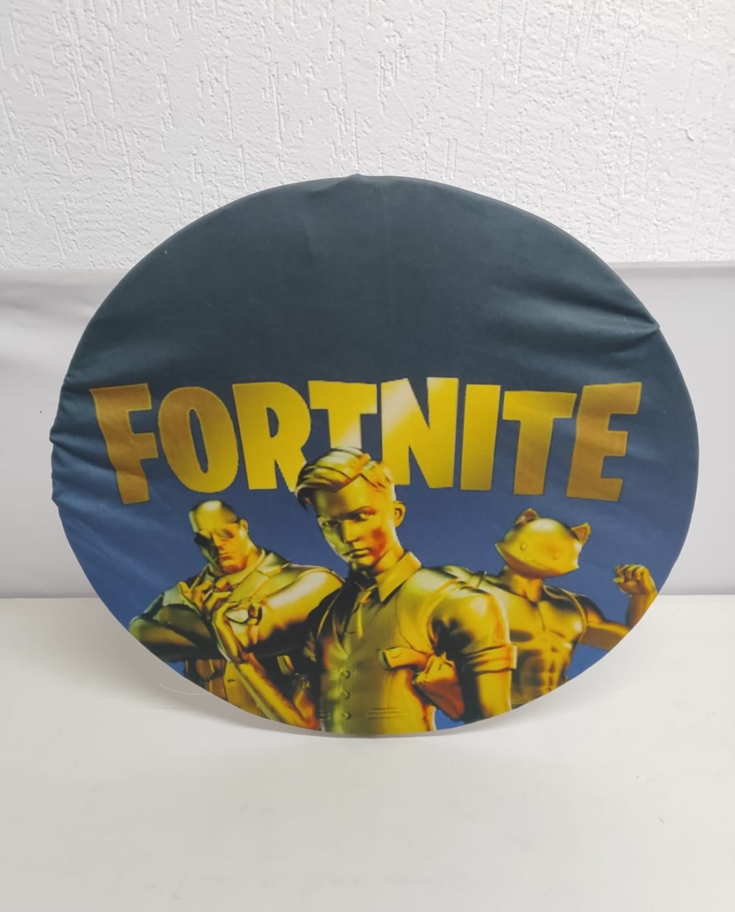 Painel Sublimado Redondo Fortnite 60Cm  - BB Festas Aluguel 