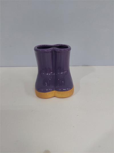 Bota Louça G Violeta Alt 10Cm X 12Cm X 10Cm - BB Festas Aluguel 