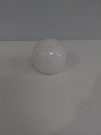 Bola Decorativa Louça Branca Alt 9Cm X 9Cm - BB Festas Aluguel 