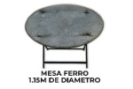 Mesa Redonda de Ferro 1,15M Diametro - imagem 1