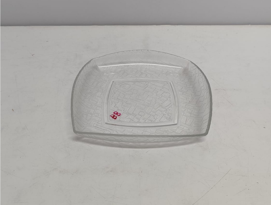 Porta Salgado de Vidro 20Cm X 20Cm - BBFestasAluguel 