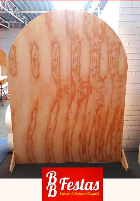 Painel Oval Mdf + Tecido  2M Alt X 1,50M Larg  - BB Festas Aluguel 
