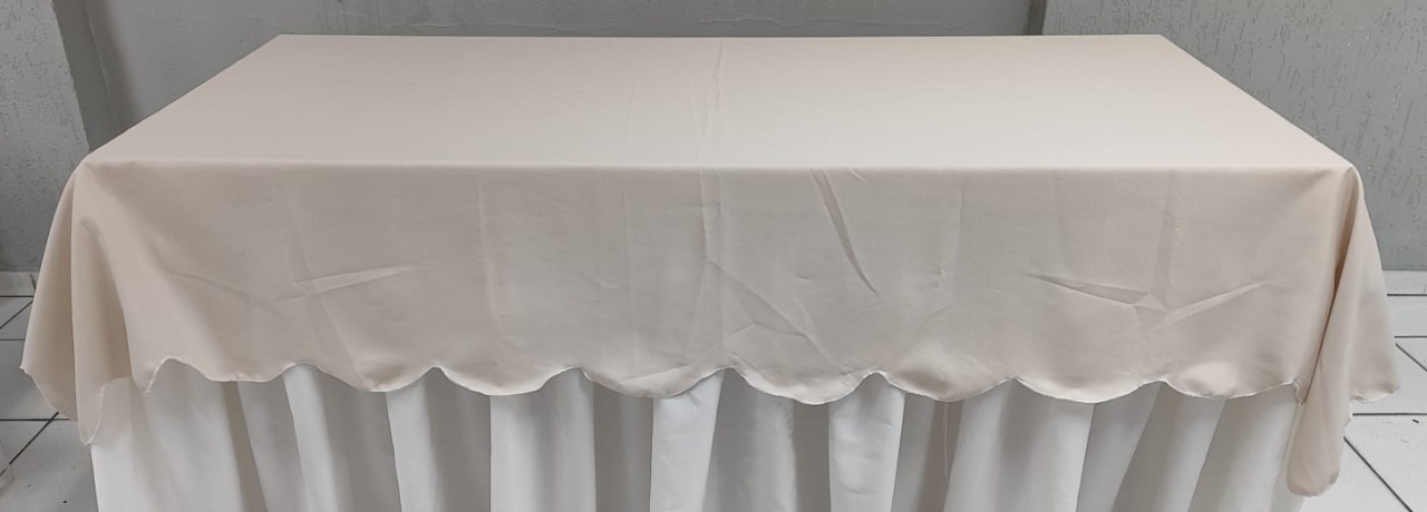 Tampo Decorativo Bege - BBFestasAluguel 