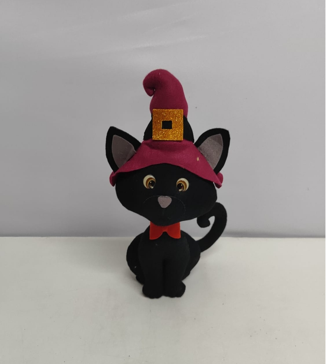Feltro Gato Preto (Halloween) - BBFestasAluguel 
