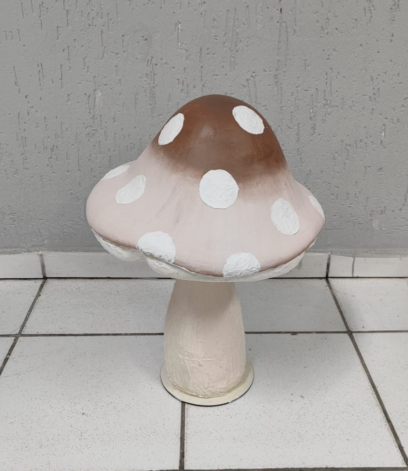 Cogumelo M Marrom 50Cm  - BB Festas Aluguel 