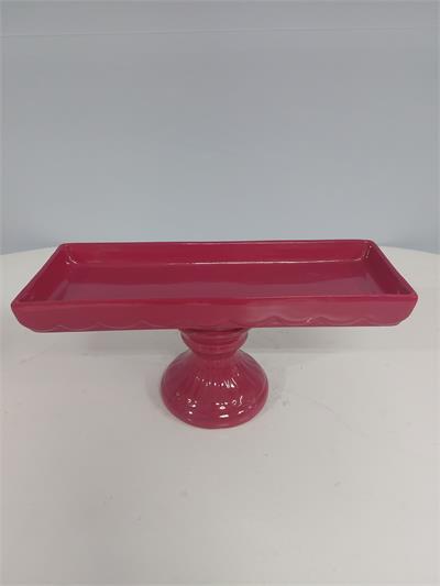 Porta Doce Retangular Reto Fundo Pink Alt14Cm 12Cm X 31Cm - BB Festas Aluguel 