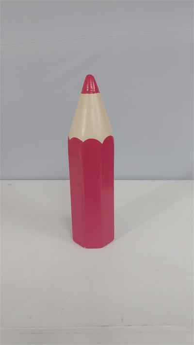 Lápis  Louça Pink (Abc) 25Cm X 6Cm X 6Cm - BB Festas Aluguel 