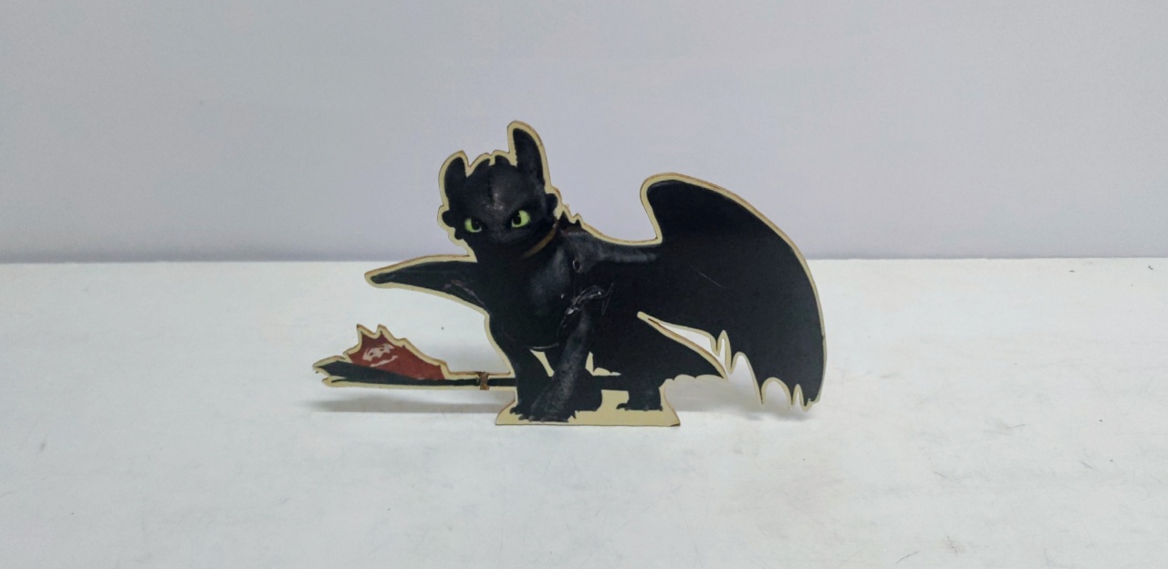 Totem Personagem Banguela (Como Treinar Seu Dragão) 18Cm Alt X 30Cm Larg  - BB Festas Aluguel 