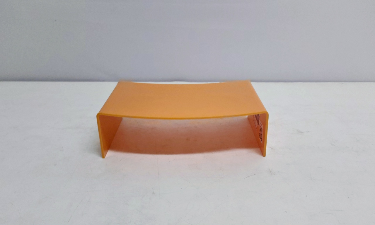 Suporte Acrílico/P Mostarda 6Cm Alt X  20Cm Larg X 13Cm Comp - BBFestasAluguel 