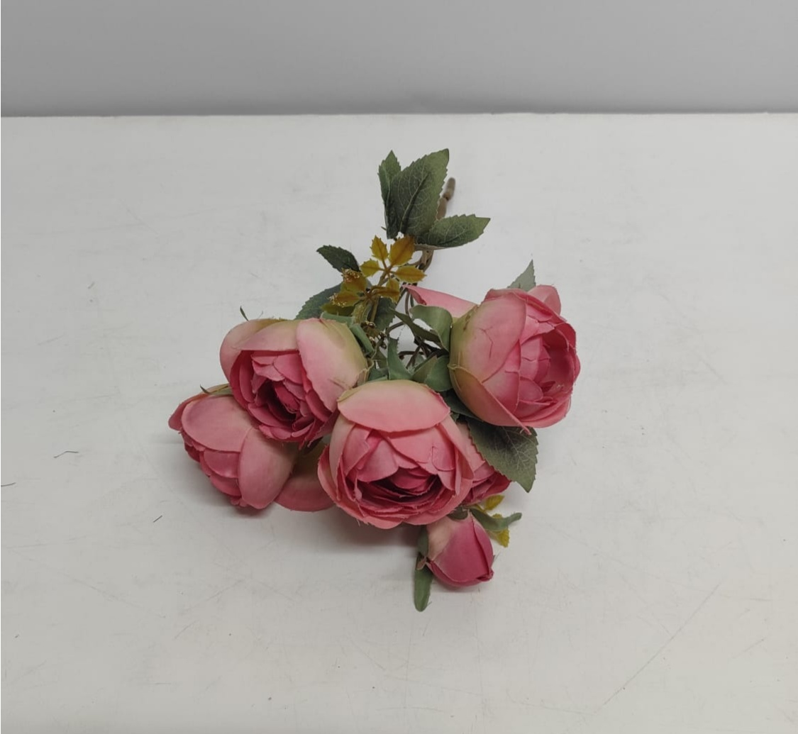 Arranjo Flor Peônias Rosa - BBFestasAluguel 