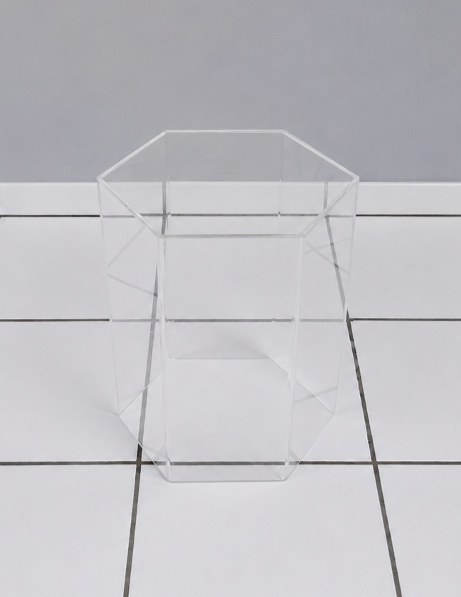 Acrílico Hexagonal P 40Cm Alt X 35Cm X 35Cm - BBFestasAluguel 