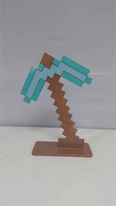 Totem Picareta Diamante Em Mdf (Minecraft) 28Cm X 18Cm - BBFestasAluguel 
