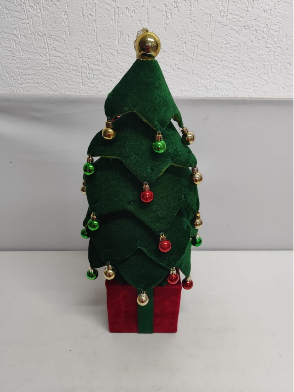 Árvore de Natal de Veludo - BBFestasAluguel 