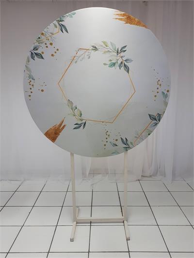 Painel Sublimado Redondo Adulto Decorativo 1,30Cm - BB Festas Aluguel 