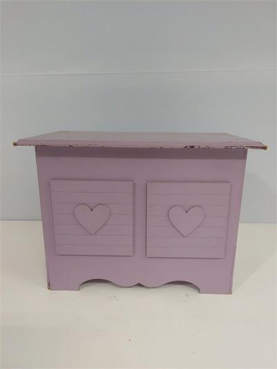 Comoda de Mesa Com 2 Gavetas Falsa  Lilás Alt 20Cm X 28Cm X 16Cm - BB Festas Aluguel 