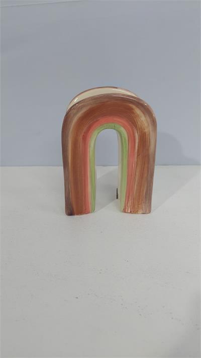 Vaso Arco-Íris Borro Alto 17Cm X 12Cm - BB Festas Aluguel 