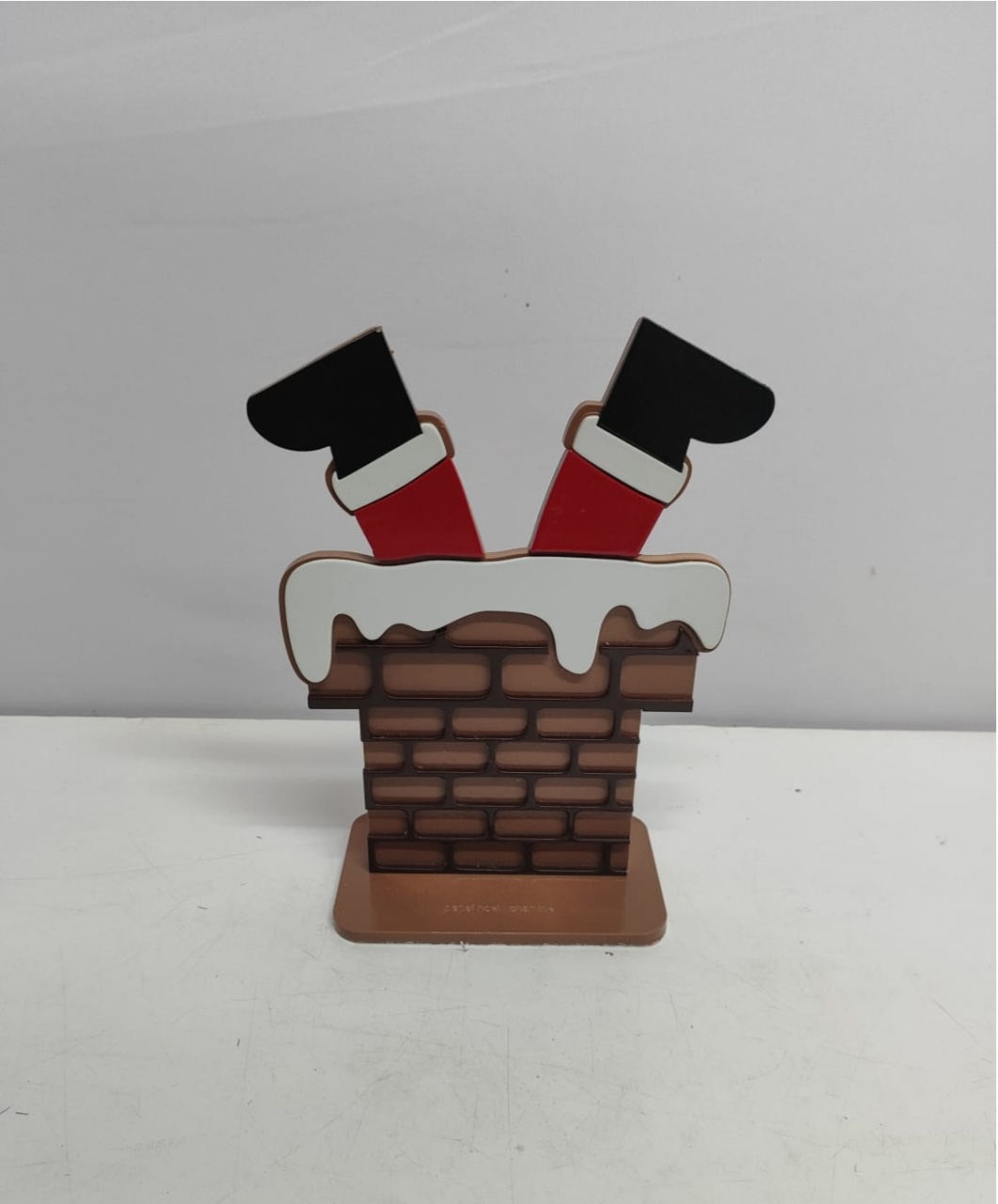 Totem Papai Noel Na Chaminé (Natal) - BBFestasAluguel 