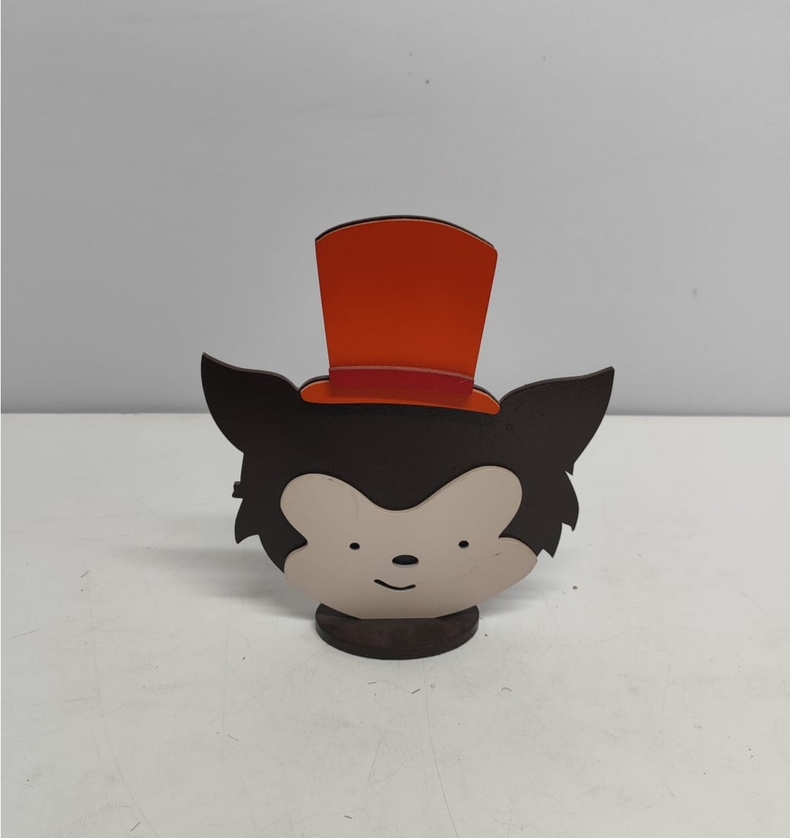 Totem Cabeça Lobo Mau 15Cm Alt X 15Cm Larg - BBFestasAluguel 