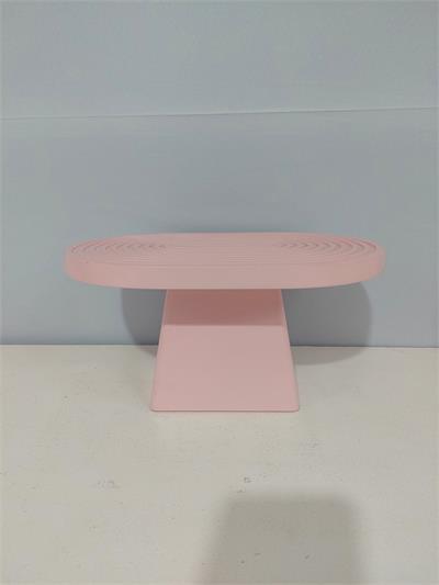 Porta Doce Espiral Alto Rosa Claro Alt 14Cm X 30Cm X 20Cm - BB Festas Aluguel 
