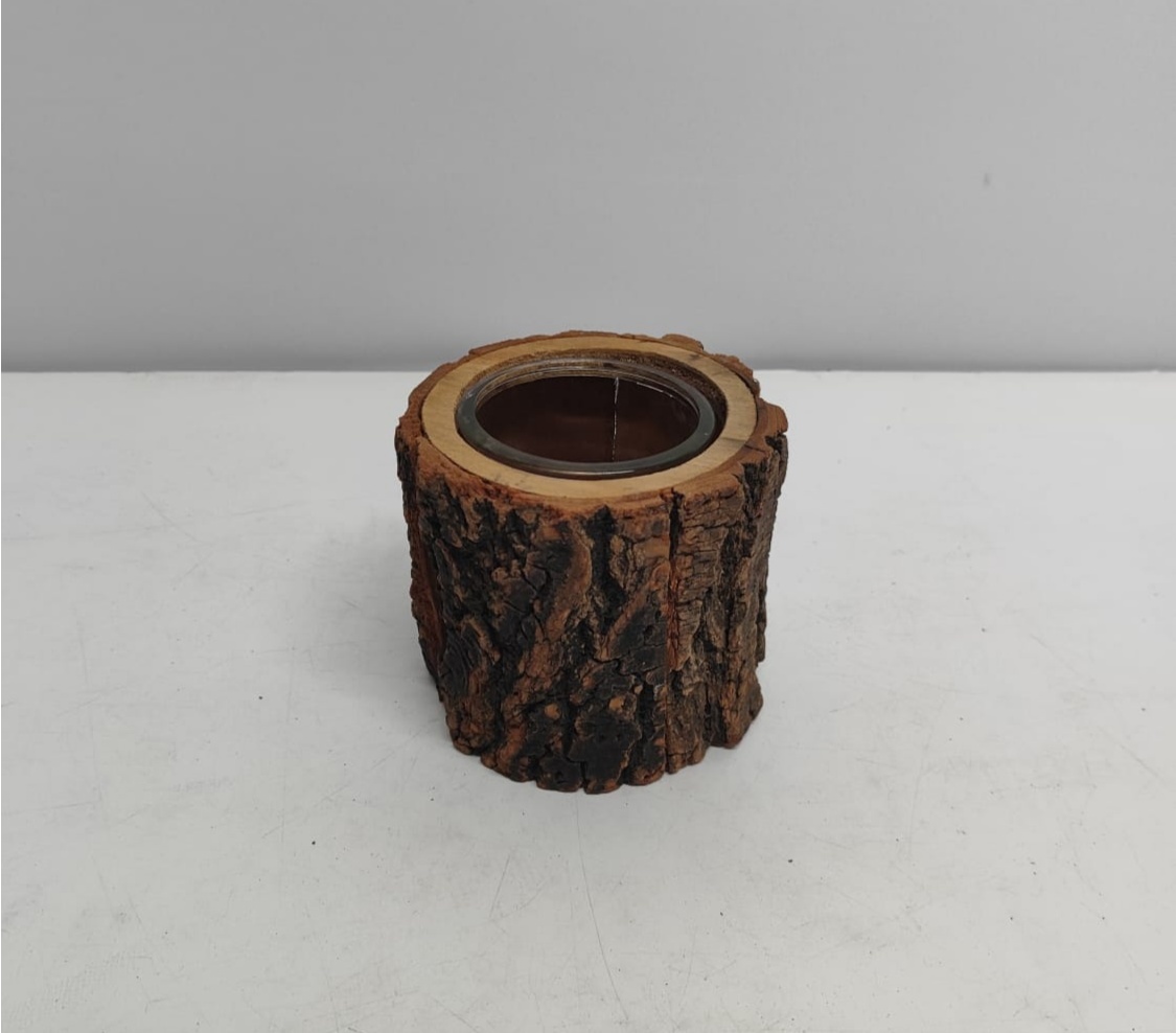 Vaso Redondo Tronco P 12Cm Alt X 12Cm Diametro - BBFestasAluguel 