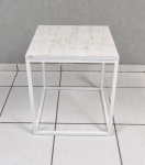 Cubo Vazado P Branco + Tampo Rústico/Branco 50Cm X 40Cm X 40Cm  - imagem 2