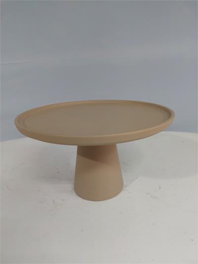Porta Doce G Bege Fosco 18Cm X 30Cm - BB Festas Aluguel 