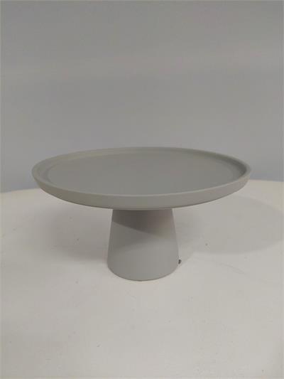 Porta Doce Fosco Cogumelo M Cinza 14Cm X 26Cm - BB Festas Aluguel 
