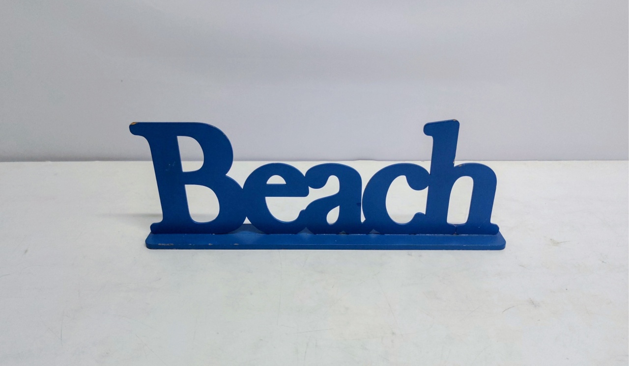 Totem Beach Azul Escuro 13Cm Alt X 38Cm Larg  - BB Festas Aluguel 