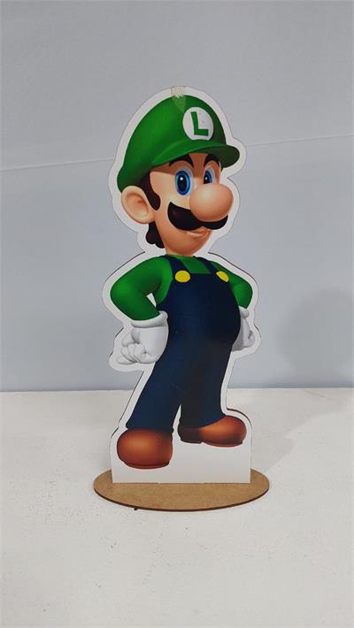 Totem Luigi (Super Mario) 30Cm X 10Cm - BB Festas Aluguel 