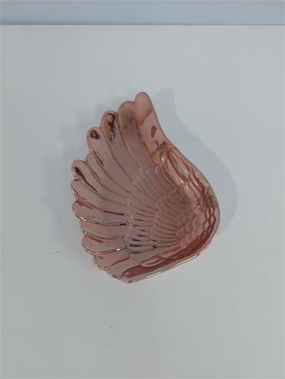 Bandeja Asa Rosé Gold Alt3Cm 13Cm X 20Cm - BB Festas Aluguel 