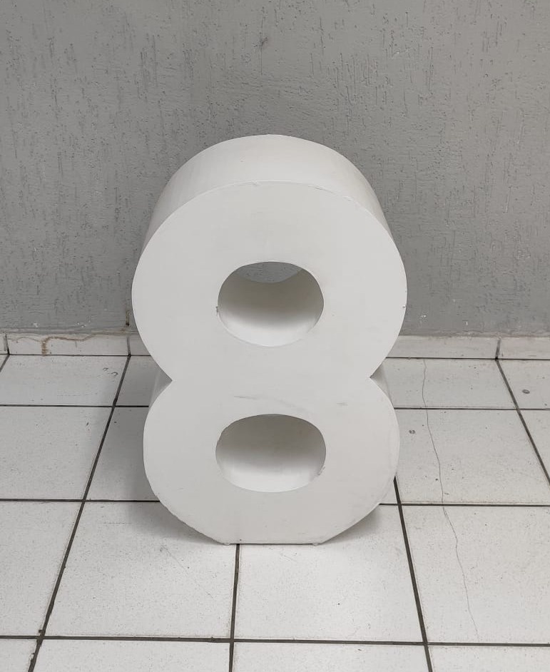 Número 8 Mdf 80Cm - BB Festas Aluguel 