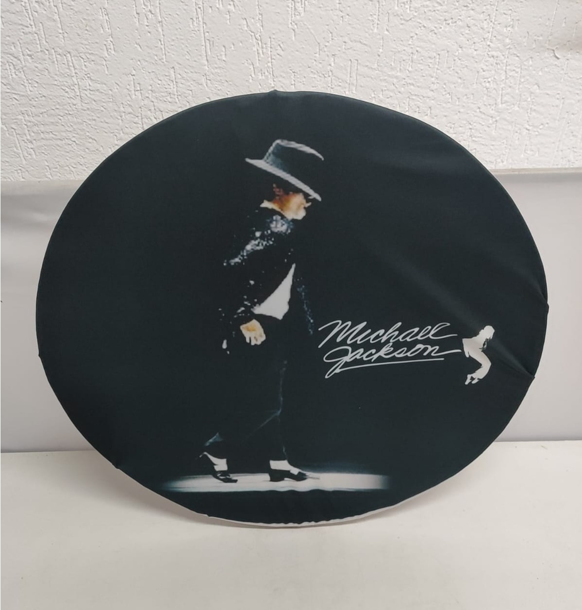 Painel Sublimado Redondo Michael Jackson 60Cm - BB Festas Aluguel 