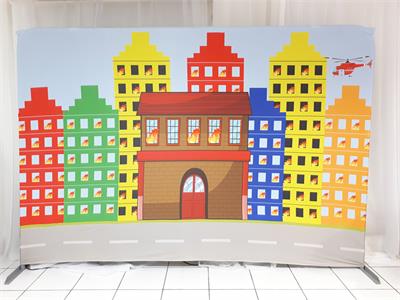 Painel Sublimado Bombeiro 3M X 2M - BB Festas Aluguel 
