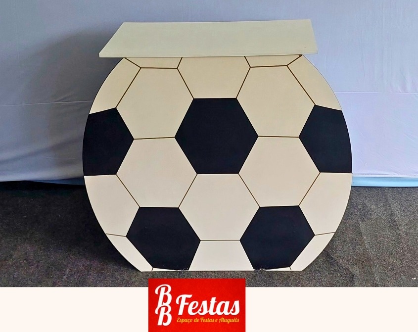 Balcão Bola Desmontável Mdf 80Cm Alt X 80Cm Larg X 40Cm Comp - BB Festas Aluguel 