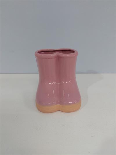 Bota Louça G Rosa Alt 10Cm X 12Cm X 10Cm - BB Festas Aluguel 