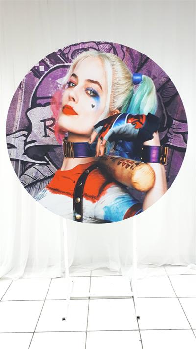 Painel Sublimado Redondo Alerquina 1,30Cm - BB Festas Aluguel 