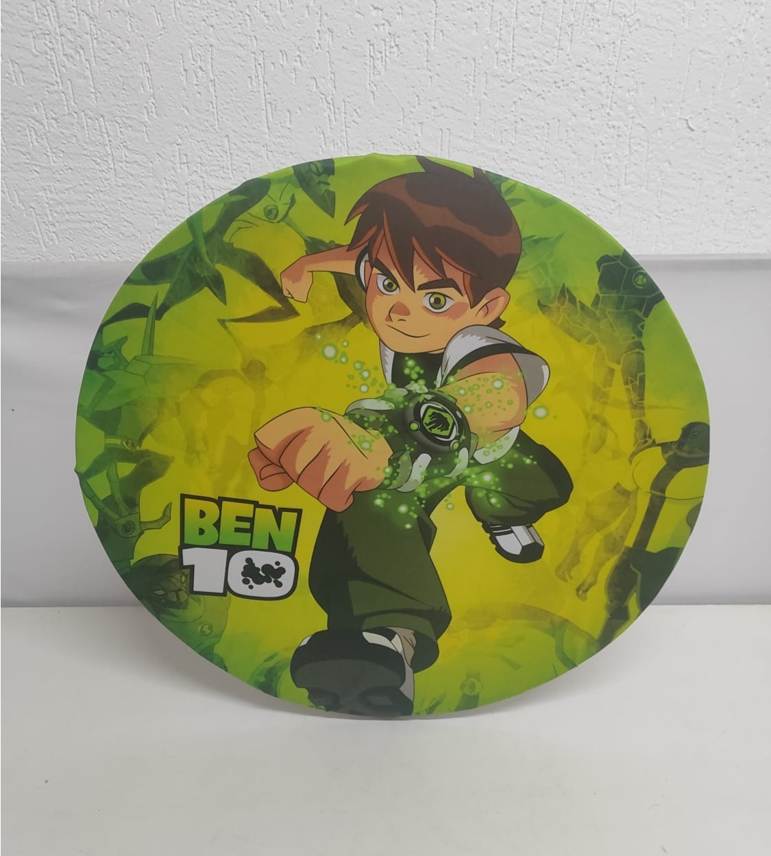 Painel Sublimado Redondo Ben 10 60Cm  - BB Festas Aluguel 