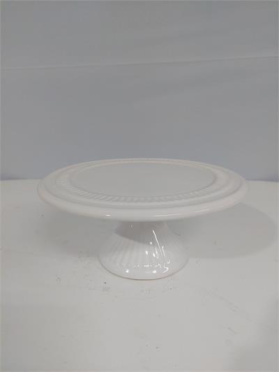 Porta Doce Médio Baixo Branco 9Cm Alt X 23Cm Diametro - BB Festas Aluguel 