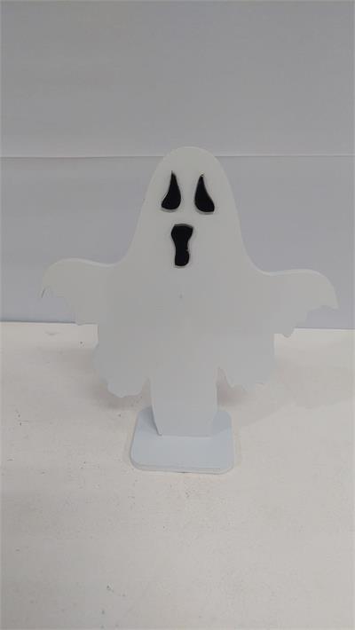 Totem Fantasma 3D Em Mdf (Halloween) 25Cm X 8Cm - BB Festas Aluguel 