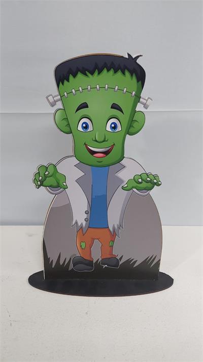 Totem Frankstein Em Mdf (Halloween) 30Cm X 20Cm - BBFestasAluguel 
