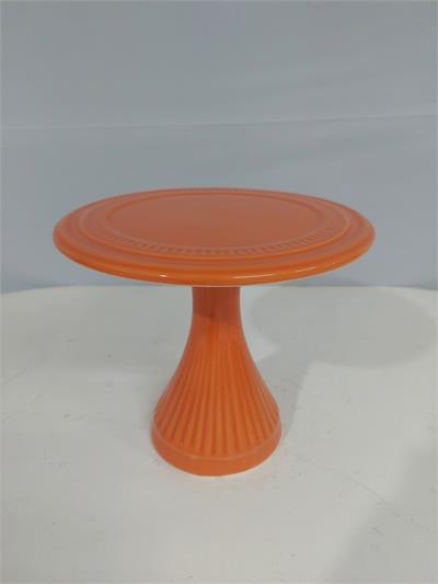 Porta Doce Médio Alto Laranja 20Cm Alt X 23Cm Diametro - BB Festas Aluguel 