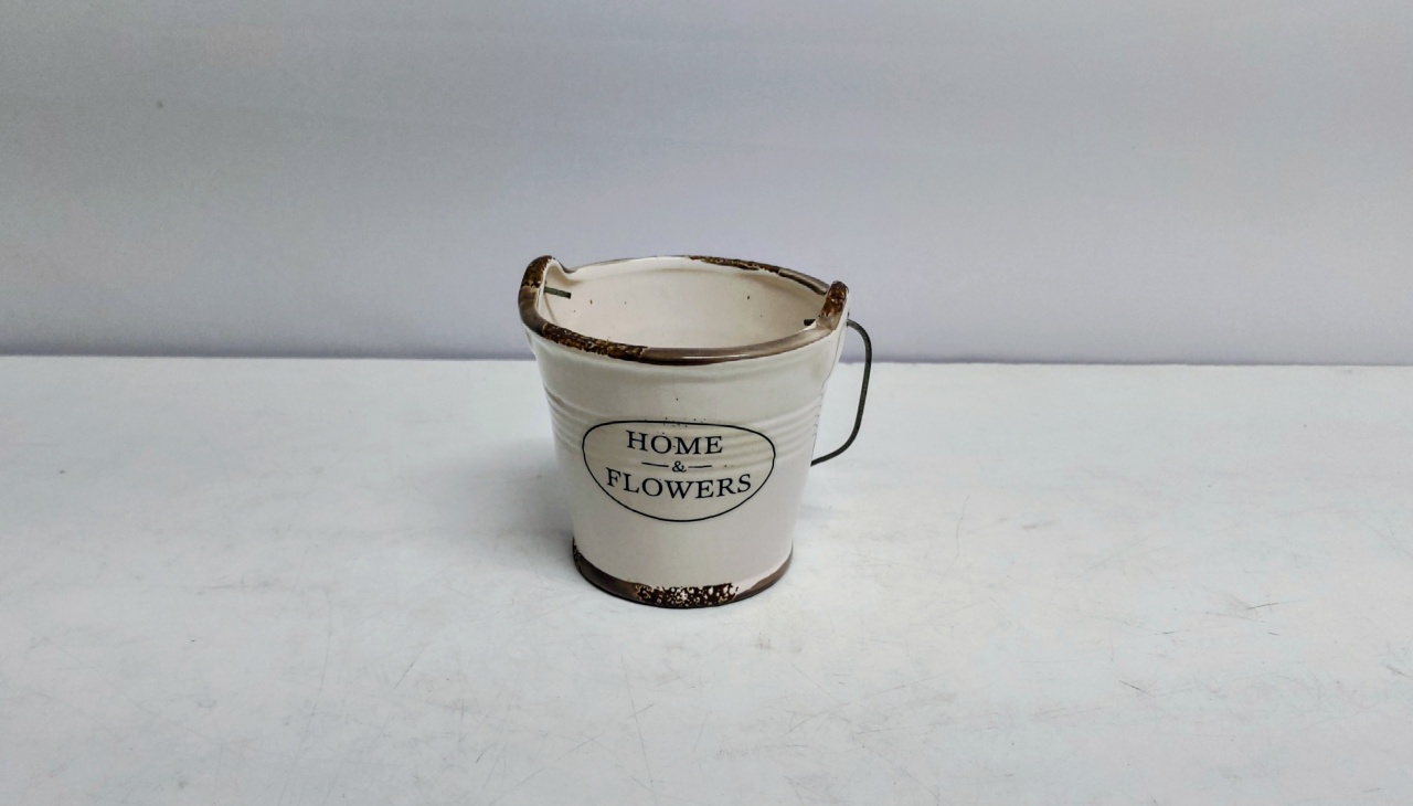 Cachepo Home & Flowers 10Cm Alt X 11Cm Diametro  - BB Festas Aluguel 