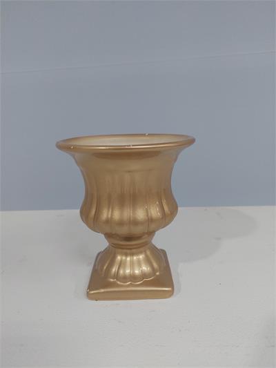 Vaso Taça P Dourada 14Cm X 12Cm - BB Festas Aluguel 