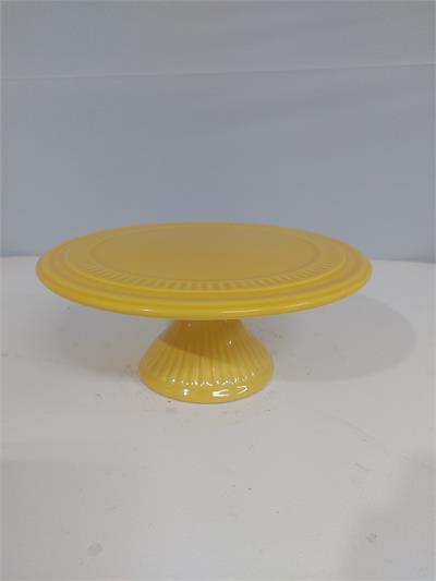 Porta Doce Médio Baixo Amarelo 9Cm Alt X 23Cm Diametro - BB Festas Aluguel 