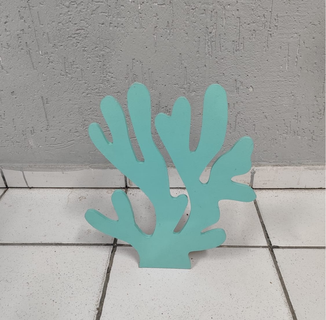 Alga de Chão Verde Tiffany 30Cm  - BB Festas Aluguel 