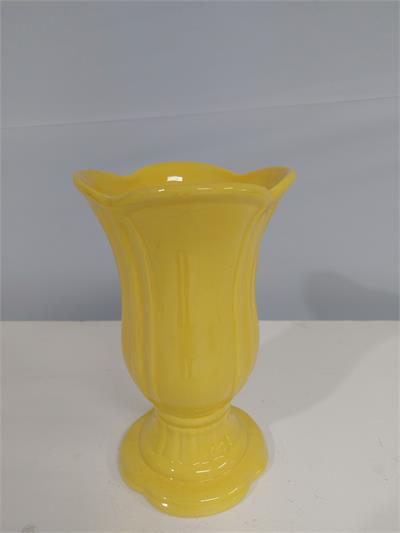 Vaso Pétala M Amarelo 22Cm X 13Cm - BB Festas Aluguel 